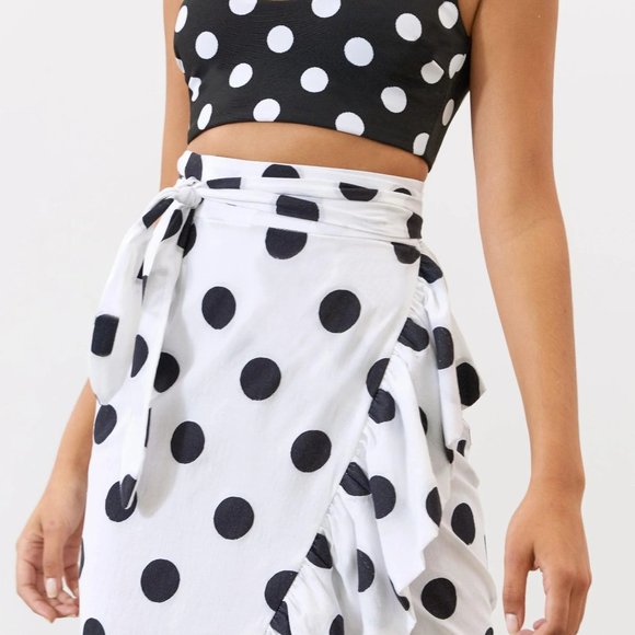 MARA HOFFMAN Eavan Polka Dot Ruffle-Hem Skirt - Picture 3 of 8